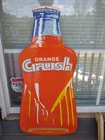 VINTAGE LARGE ORANGE CRUSH PORCELAIN ENAMEL SIGN OLD BEVERAGE ADVERTISING RARE