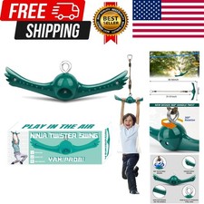 Swing Spins Set: 360 Handle Twist-Spin Flips Toy - Slackline Attachments Act...