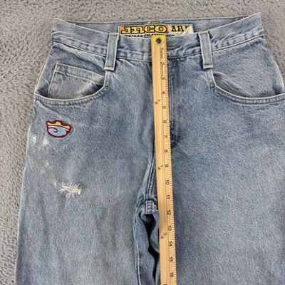 Vintage JNCO The Ark Jeans Mens 30x32 Blue Wide Leg Baggy Skate