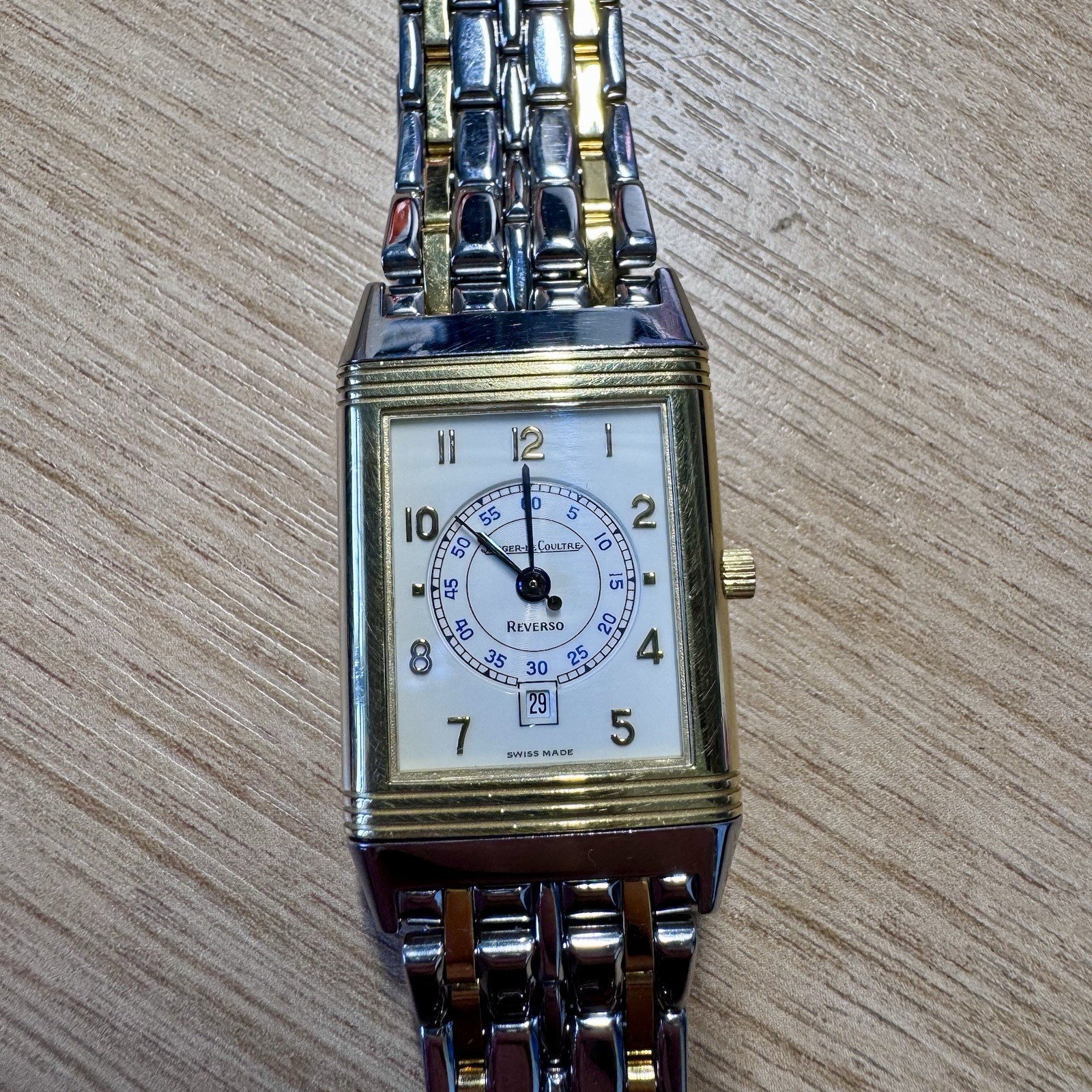 1998 Jaeger-LeCoultre Reverso 250.5.11 18ct Gold And Steel Quartz Watch 23x39mm