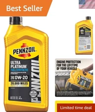 Ultra Platinum 0W-20 Full Synthetic Motor Oil - 1 Quart for Ultimate Protection