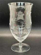 Lenox BUTTERFLY MEADOW Clear Iced Tea Glass 7 1/8" Dragonflies Flowers