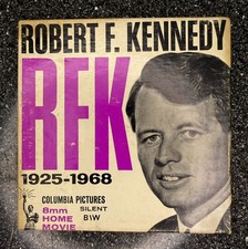 RFK Robert F Kennedy 1925 - 1968, 8 MM Home Movie Film Columbia Pictures