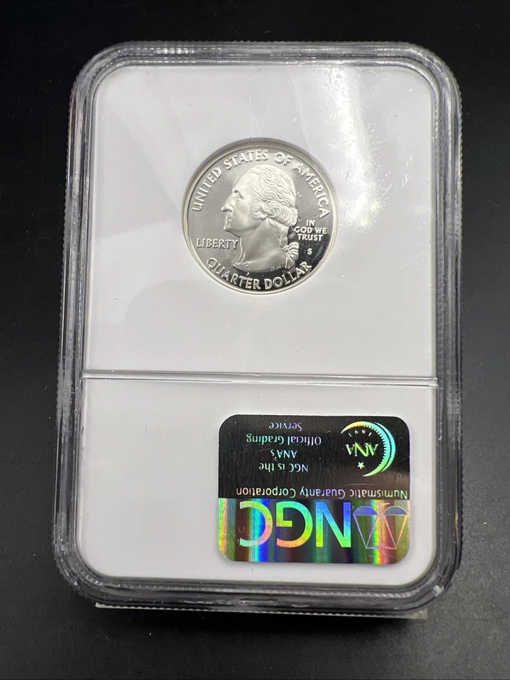 2003 S 25c Proof Silver Illinois State Statehood Quarter Coin NGC PF70 UCAM #011 - Image 4 of 4