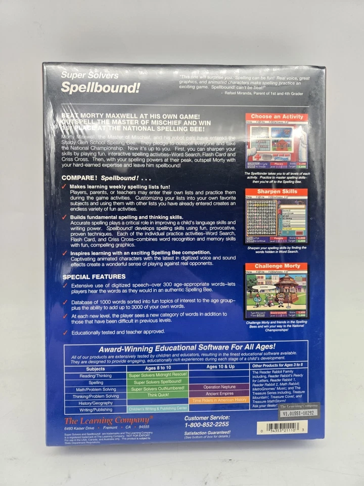 Super Solvers Spellbound! (Big Box PC,) Sealed - Image 2 of 3