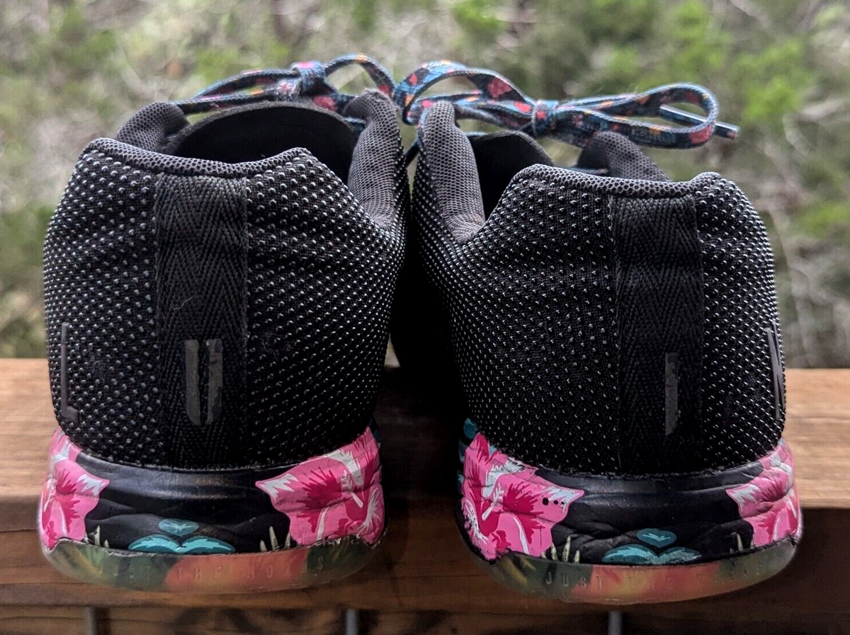 NOBULL Black Midnight Tropical Floral IMPACT Size 12 Sneakers