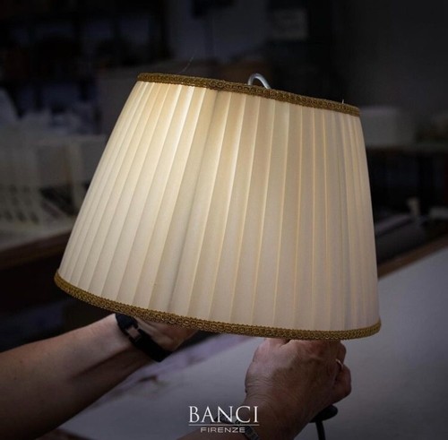 KEGELSCHIRM, FÜR LAMPE, Ø 40 cm, MADE BY BANCI FLORENZ, HAND MADE IN ITALY - Bild 12 von 12