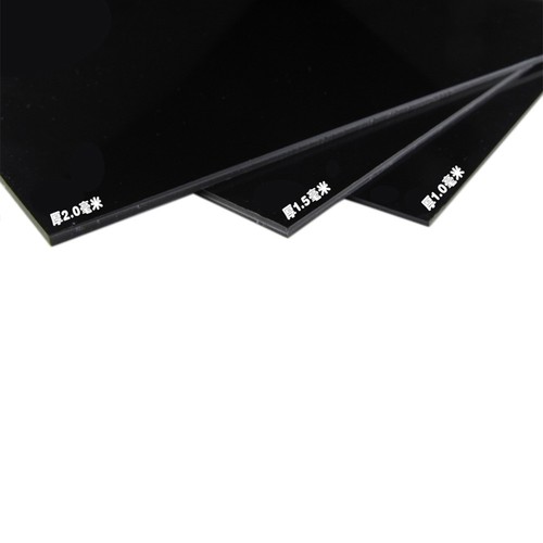 1 pz piastra in plastica ABS stirene nero spessore liscio 0,5 1 1,5 2 3 4 5 mm - Foto 2 di 3