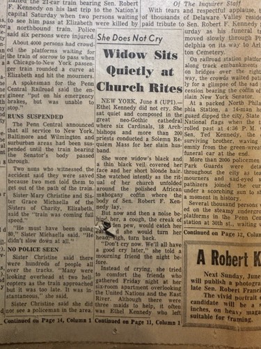 NEWSPAPER: 1968 - RFJ Assassination and James Earl Ray captured in UK - Picture 6 of 14