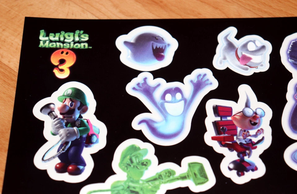 2019 Luigi's Mansion 3 Promo Sticker Set Aufkleber Nintendo Switch - Bild 2 von 4