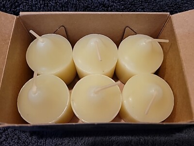 PartyLite Box (6) PINEAPPLE Votive Candles V0615 NOS