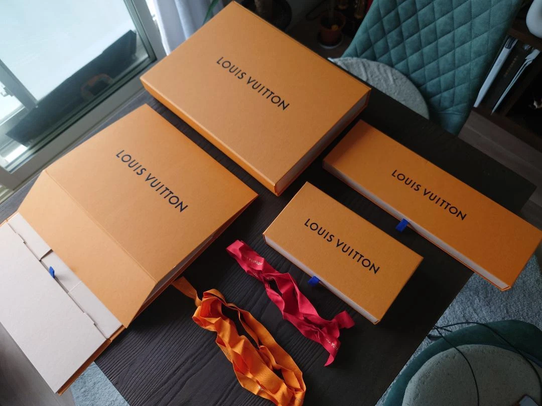 Empty Louis Vuitton Boxes And Accessories