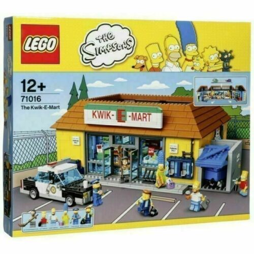 Simpsons Lego Kwik E Mart Display Base & Case Acrylic Box Perspex Model  71016 