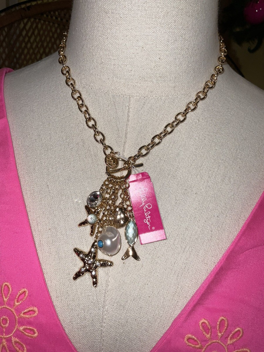 Lilly Pulitzer NWT Shell Sea Life Necklace $78
