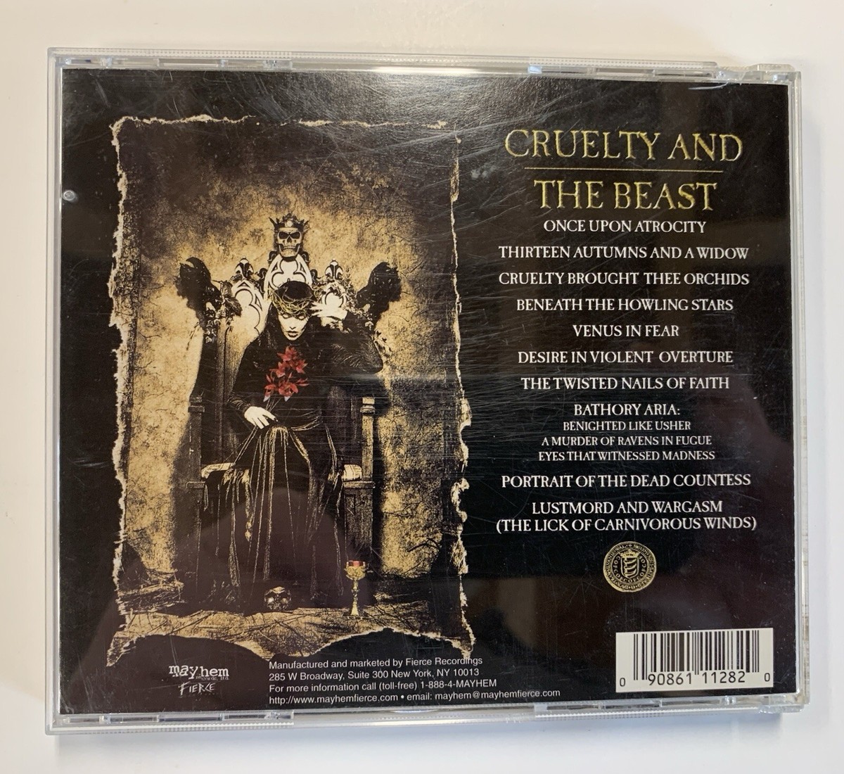 Cradle Of Filth - Cruelty And The Beast CD Autographed By Dani And