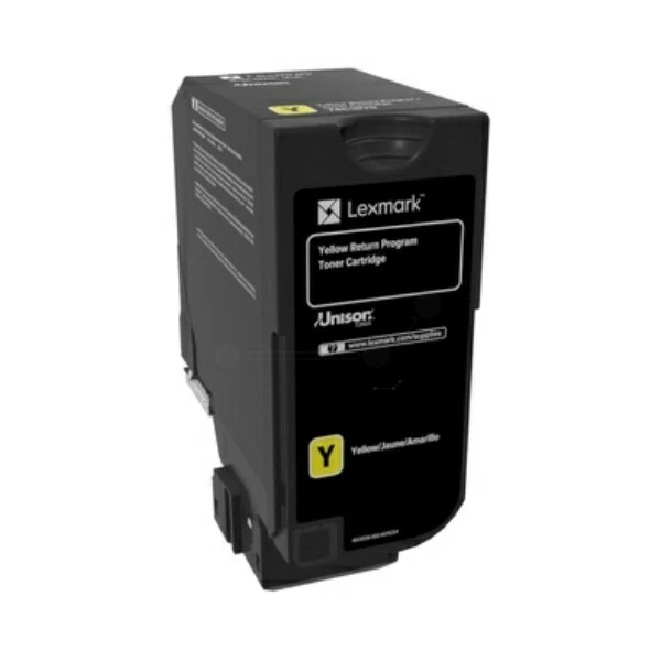 Lexmark 74C2SY0 Kit de Toner Jaune Return Programme, 7.000 Pages Iso Cei 19798 - Photo 1/1