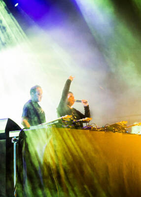Ken Jordan and Scott Kirkland of The Crystal Method perform at F- 2014 Photo 5