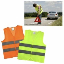 2X GIUBBOTTO CATARIFRANGENTE RIFLETTENTE GILET EMERGENZA AUTO MOTO TAGLIA UNICA