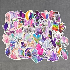 Crystal Gem Themed Stickers - Set of 8 Random Stickers - Great for Crafts