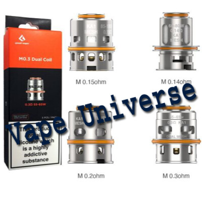 GeekVape M Series Coils M 0.14 M 0.3 Dual M 0.2 Trible M 0.15 Quad 5x Pack | eBay UK GeekVape M Series Coils M 0.14 M 0.3 Dual M 0.2 Trible M 0.15 Quad 5x Pack | eBay UK