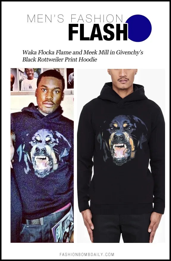 Givenchy Riccardo Tisci Rottweiler Dog Hoodie Mens S Black Cotton