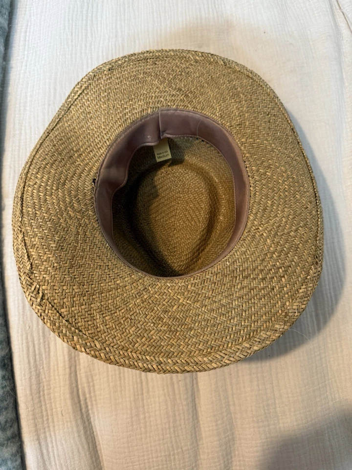Vintage Straw Panama Hat – Medium - Made in USA - Image 4 of 4