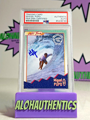 MIGUEL PUPO SIGNED 2021 WSL PANINI BRAZIL CARD PSA AUTOGRAPH #29 SURF jersey