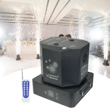 1500W Spin Double Head Cold Spark Machine DMX Sparkler Machine Firework Fountain