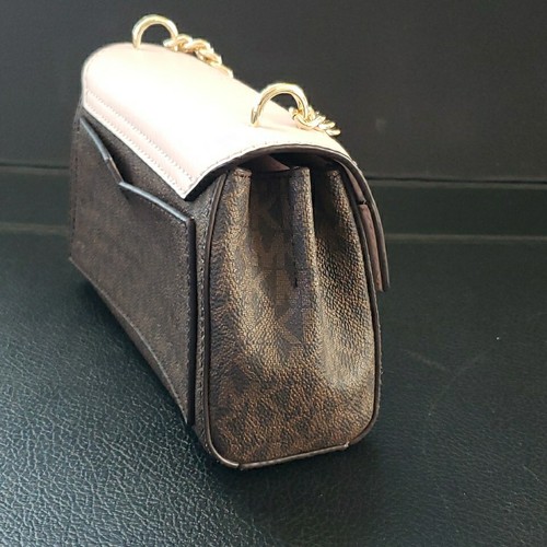 Michael Kors Umhängetasche Lita Small Rosa Braun Gold Hardware - Bild 5 von 9