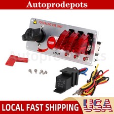 Ignition Switch Panel 12vcar Racing Switch Panels With Led Toggle Push Button