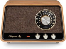 Sangean WR-55 AM/FM/Bluetooth/AUX Premium Wooden Cabinet Radio 50th Anniversary