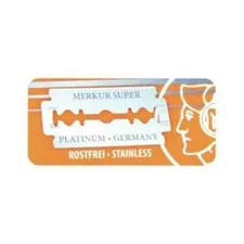 Merkur Platinum Double Edge Razor Blades 10 pc Fast Shipping