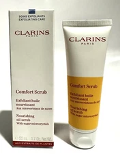 Clarins Comfort Scrub Nourishing Oil Scrub With Sugar Microcrystals 1.7 oz. NiB