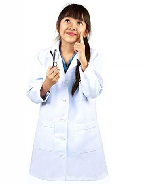 NEW! Children's White Lab Coat SIZE 8-10 Natural Uniforms(St
