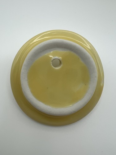 Vintage HALL Pottery 4” Yellow Creamer Pitcher 8oz One Cup Teapot w Lid USA Made - Picture 8 of 13