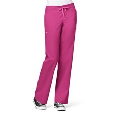 WonderWink Utility Cargo Multi Pocket Pant Stretch Pink Womens Scrub Pant S NEW