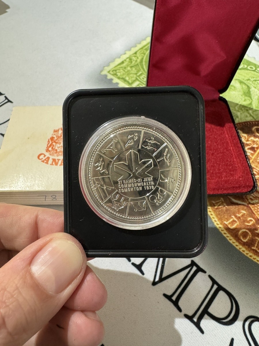 1978 Canada Silver Dollar $1 - Cased - Edmonton Commonwealth Games
