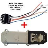 Platine RüCklicht Links Rechts FüR Renault Clio 2 Phase 2 2001-2006 Kabelstecker