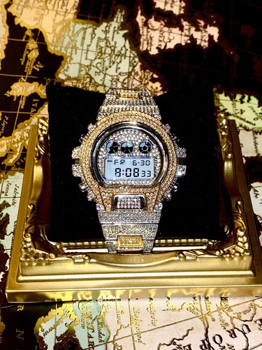 Mens Custom Fully Ice out Sport Automatic Iced Cz VVS Quality Stainless Steel - Picture 2 of 6