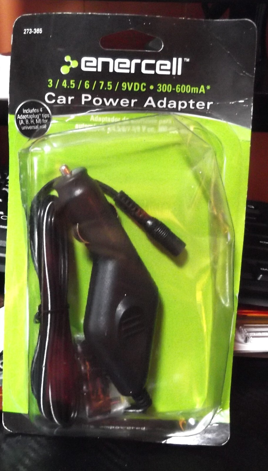 ENERCELL CAR POWER ADAPTER W/4 ADAPTAPLUG TIPS eBay