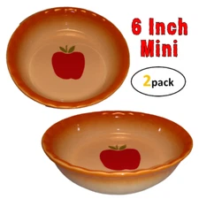 TWO Rare 6 in. Fluted Crust Mini Apple Pie Pans Ceramic Tart Quiche Dish Set NEW