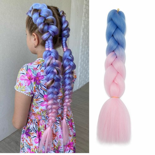 Jumbo Braiding Hair Pre Stretched Braiding Hair Extensions Synthetic Hair Party - Picture 47 of 73