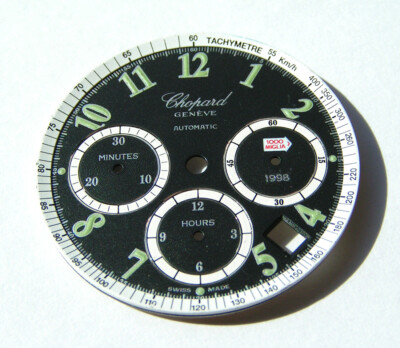 CHOPARD GENEVE AUTOMATIC 1000 MIGLIA 1998 ZIFFERBLATT DIAL SCHWARZ BLACK I073