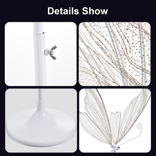 2PC LED Light Wedding Butterfly Floor lamp Creative Butterfly Ceiling Lamp Props - Picture 12 of 16