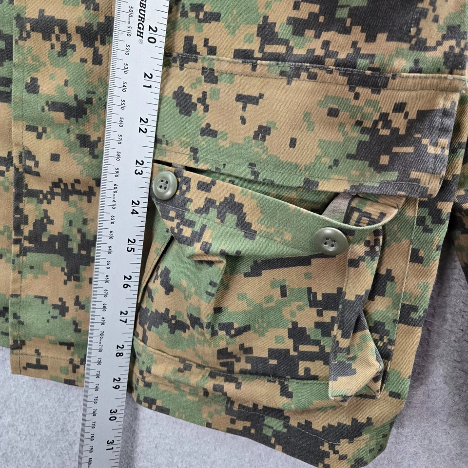 Rothco Men Button Up Shirt S Green Digital Camo Utility Military Ultra Force BDU - Image 3 of 4