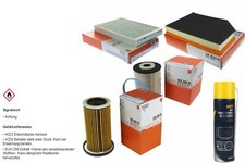 MAHLE Filtersatz MANNOL Klimareiniger für Volvo XC60 D5 AWD D3/D4 2.4 D/D3/D4