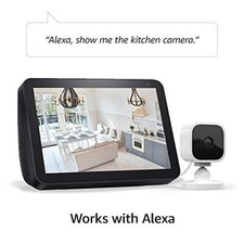 Compact indoor plug-in smart security camera, 1080p HD video, night vision