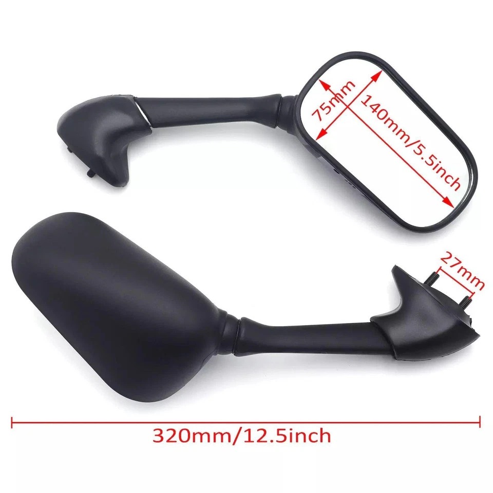 Espejos retrovisores para moto Yamaha YZF-R6 R6 1998 1999 2000 2001 2002 2003 2004 2005 Foto 3 de 4