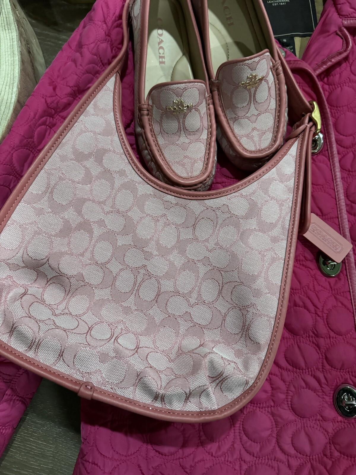 coach handbags new, Jacket, , And Size 5 Coach Loafers-image