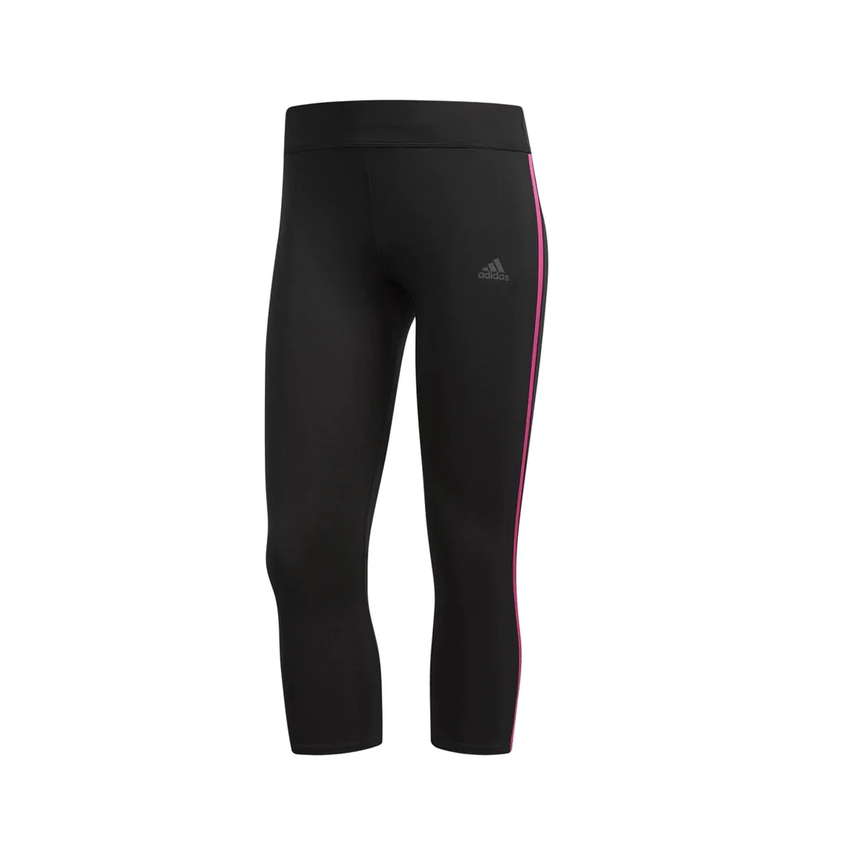 Adidas Women s Response 3 4 Tights Black w Pink Stripe Size X Small XS NEW
